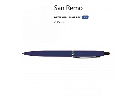 Ручка металлическая шариковая «San Remo», софт тач