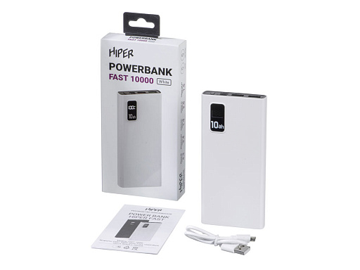 Портативный внешний аккумулятор «FAST», 10000 mAh