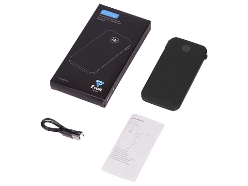 Внешний аккумулятор с подсветкой лого «Astro», soft-touch, 10000 mAh