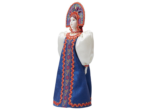 Подарочный набор: кукла фарфоровая, мёд с гецким орехом