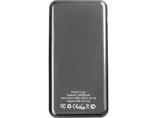 Внешний аккумулятор «Forge» v.2 , 10000 mAh