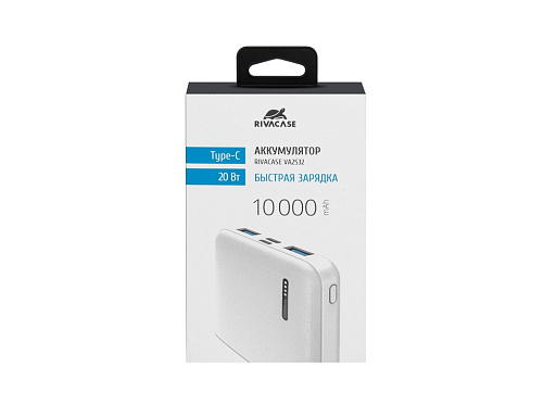 Внешний аккумулятор с быстрой зарядкой QC/PD VA2532, 10000 mAh